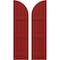 Ekena Millwork Americraft 4-Board (3 Batten) Wood Joined Board-n-Batten Shutters w/ Arch Top, ARW401BQ414X77BRH, PR ARW401BQ414X77BRH - alternate 1